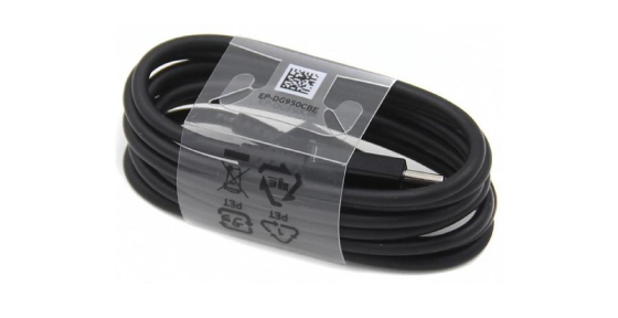 CABLE USB DE DATOS TIPO-C NEGRO 1.10M