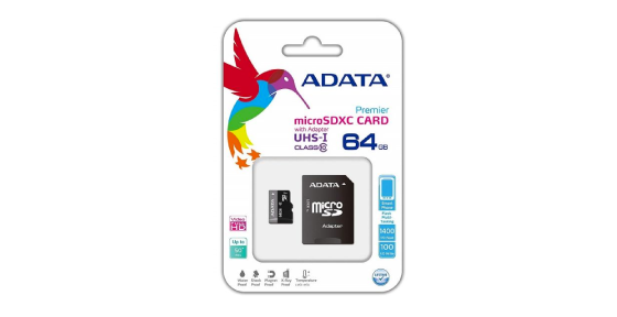 MICRO SDHC ADATA 64GB CLASS 10 CON ADAPTADOR