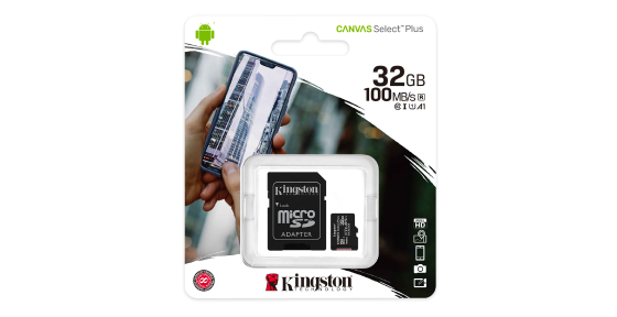 MICRO SD KINGSTON CANVAS 32GB CON ADAPTADOR