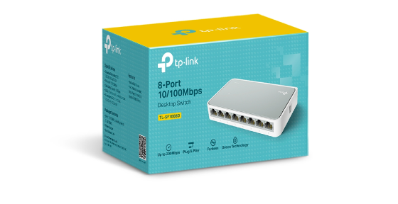 SWITCH TPLINK 8 PUERTOS 10/100 Mbps