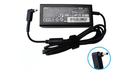 CARGADOR OEM PARA LAPTOP ACER PUNTA FINA 19v 2.37a 65w 3x1.1mm