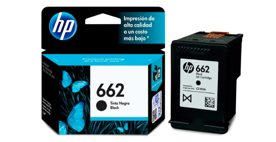 CARTUCHO HP 662 NEGRO