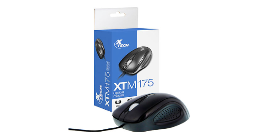 MOUSE WIRED XTECH XTM175 USB PC NEGRO