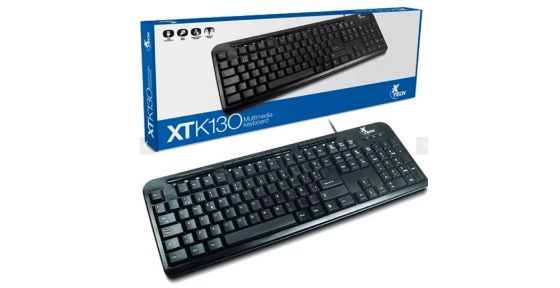 TECLADO XTECH XTK130 USB PARA PC NEGRO