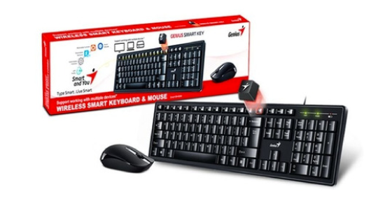 COMBO MOUSE + TECLADO GENIUS KM-8200 INALAMBRICO USB BLACK