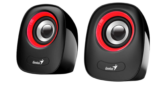 PARLANTE GENIUS SPQ160 ROJO, 6W, USB, E. AUDIO 3.5MM, CONTROL DE VOLUMEN