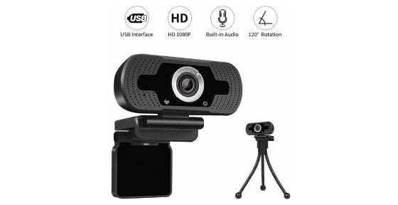 WEBCAM LOOSAFE LS-F37 USB2.0 1080P MICROFONO Y TRIPODE