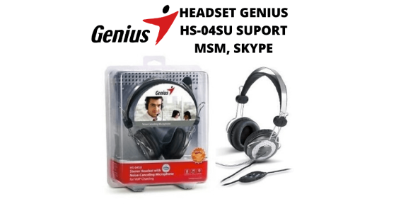 AURICULAR GENIUS HS-04SU PLATA CON MICROFONO CONECTOR 3.5M