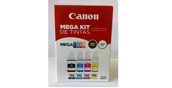 BOTELLAS CANON GI-190 PACK 4 COLORES