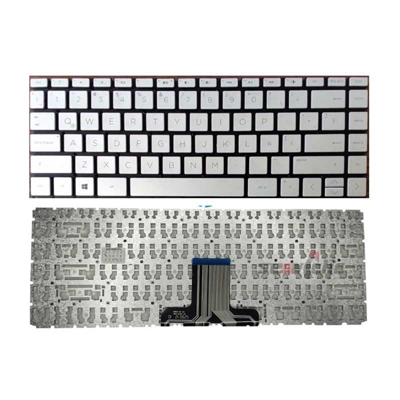 KEYBOARD HP 14CK 14CM ESPAÑOL SIN RETROILUMINACION SILVER